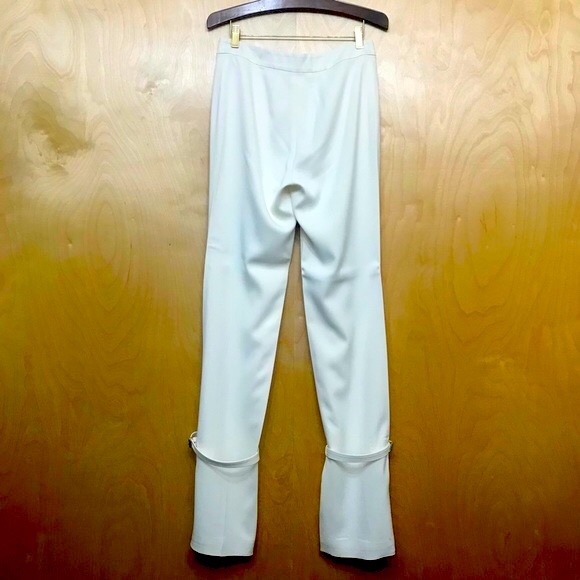 Danielle Frankel Silk Crepe Trouser Pants - Picture 6 of 16